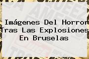 Imágenes Del Horror Tras Las Explosiones En <b>Bruselas</b>