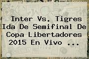 Inter Vs. Tigres Ida De Semifinal De <b>Copa Libertadores 2015</b> En Vivo <b>...</b>