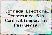 <b>Jornada</b> Electoral Transcurre Sin Contratiempos En Pesquería