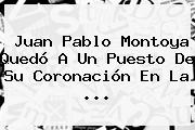 <b>Juan Pablo Montoya</b> Quedó A Un Puesto De Su Coronación En La <b>...</b>