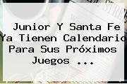 <b>Junior</b> Y Santa Fe Ya Tienen Calendario Para Sus Próximos Juegos ...