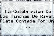La Celebración De Los Hinchas De <b>River Plate</b> Contada Por Un <b>...</b>
