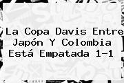 La <b>Copa Davis</b> Entre Japón Y Colombia Está Empatada 1-1