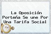 La Oposición Porteña Se <b>une</b> Por Una Tarifa Social