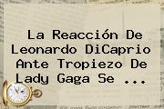 La Reacción De <b>Leonardo DiCaprio</b> Ante Tropiezo De Lady Gaga Se <b>...</b>