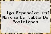 <b>Liga Española</b>: Así Marcha La <b>tabla De Posiciones</b>