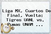 Liga MX, Cuartos De Final, Vuelta: <b>Tigres</b> UANL <b>vs</b>. <b>Pumas</b> UNAM ...