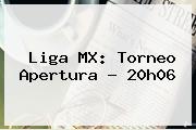 <b>Liga MX: Torneo Apertura - 20h06</b>