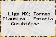 Liga MX: Torneo Clausura - Estadio Cuauhtémoc -