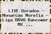 LIVE Dorados - Monarcas Morelia - <b>Liga BBVA</b> Bancomer MX <b>...</b>