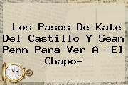 Los Pasos De <b>Kate Del Castillo</b> Y Sean Penn Para Ver A ?El Chapo?