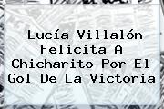<b>Lucía Villalón</b> Felicita A Chicharito Por El Gol De La Victoria