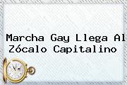 <b>Marcha Gay</b> Llega Al Zócalo Capitalino