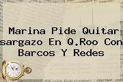 Marina Pide Quitar <b>sargazo</b> En Q.Roo Con Barcos Y Redes