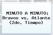 MINUTO A MINUTO: Bravos <b>vs</b>. <b>Atlante</b> (2do. Tiempo)