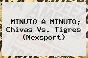 MINUTO A MINUTO: <b>Chivas Vs. Tigres</b> (Mexsport)