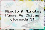 Minuto A Minuto: <b>Pumas Vs Chivas</b> (Jornada 9)