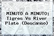 MINUTO A MINUTO: <b>Tigres Vs River</b> Plate (Descanso)