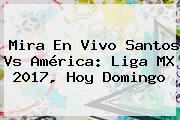 Mira En Vivo <b>Santos Vs América</b>: Liga MX 2017, Hoy Domingo