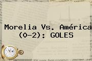 <b>Morelia Vs</b>. <b>América</b> (0-2): GOLES