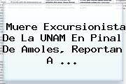 Muere Excursionista De La <b>UNAM</b> En Pinal De Amoles, Reportan A ...