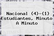 Ver nacional 41 estudiantes minuto a minuto <b>Nacional</b> (4)-(1) Estudiantes, Minuto A Minuto