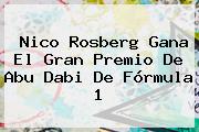 Nico Rosberg Gana El Gran Premio De Abu Dabi De <b>Fórmula 1</b>