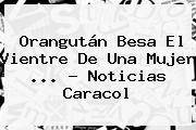 Orangután Besa El Vientre De Una Mujer <b>...</b> - <b>Noticias Caracol</b>