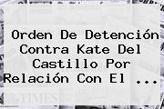 Orden De Detención Contra <b>Kate Del Castillo</b> Por Relación Con El <b>...</b>