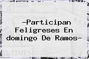 ?Participan Feligreses En <b>domingo De Ramos</b>?