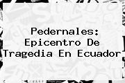 <b>Pedernales</b>: Epicentro De Tragedia En <b>Ecuador</b>