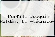 Perfil. <b>Joaquín Roldán</b>, El ?técnico?
