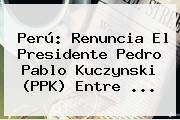 <b>Perú</b>: Renuncia El Presidente Pedro Pablo Kuczynski (PPK) Entre ...