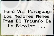 <b>Perú Vs</b>. <b>Paraguay</b>: Los Mejores Memes Tras El Triunfo De La Bicolor <b>...</b>