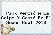 Pink Venció A La Gripe Y Cantó En El <b>Super Bowl 2018</b>