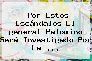 Por Estos Escándalos El <b>general Palomino</b> Será Investigado Por La <b>...</b>