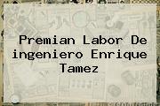 Premian Labor De <b>ingeniero</b> Enrique Tamez