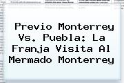 Previo <b>Monterrey Vs</b>. <b>Puebla</b>: La Franja Visita Al Mermado Monterrey