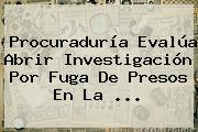 Ver procuraduria evalua abrir investigacion por fuga de presos en la <b>Procuraduría</b> Evalúa Abrir Investigación Por Fuga De Presos En La ...