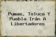 <b>Pumas</b>, Toluca Y Puebla Irán A Libertadores