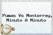 <b>Pumas Vs Monterrey</b>, Minuto A Minuto