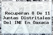 Ver recuperan 8 de 11 juntas distritales del ine en oaxaca Recuperan 8 De 11 Juntas Distritales Del <b>INE</b> En Oaxaca