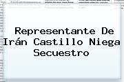 Ver representante de iran castillo niega secuestro Representante De <b>Irán Castillo</b> Niega Secuestro