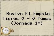 Revive El Empate <b>Tigres</b> 0 - 0 <b>Pumas</b> (Jornada 10)