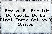 Revive El Partido De Vuelta De La Final Entre Gallos Y <b>Santos</b>