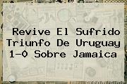 Revive El Sufrido Triunfo De <b>Uruguay</b> 1-0 Sobre <b>Jamaica</b>