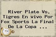 River Plate Vs. Tigres En <b>vivo</b> Por <b>Fox Sports</b> La Final De La Copa <b>...</b>