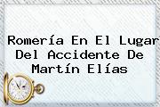 Romería En El Lugar Del Accidente De <b>Martín Elías</b>