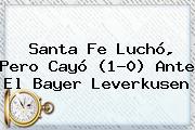 <b>Santa Fe</b> Luchó, Pero Cayó (1-0) Ante El Bayer Leverkusen