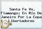 Santa Fe Vs. Flamengo: En Río De Janeiro Por La <b>Copa Libertadores</b>